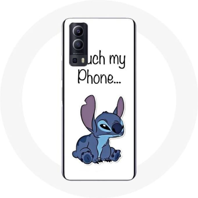 Vivo Y72 hoesje Lilo en Stitch Leuke witte achtergrond wit