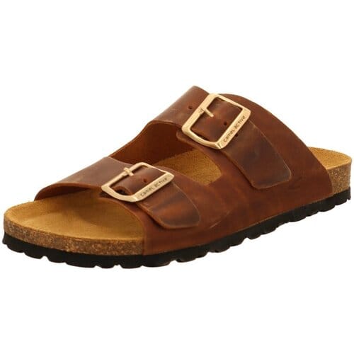 camel active Leren slipper met kurken voetbed - Maat womenswear-37 - Bruin