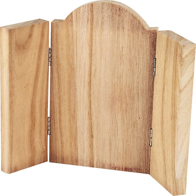 Creative Houten Drieluik Ikoon 18 X 22 Cm