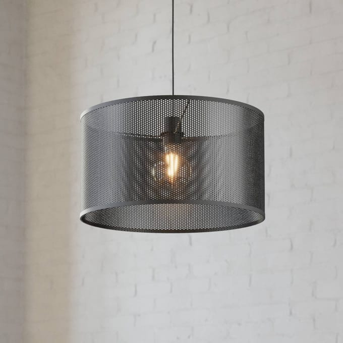 EGLO Manby Hanglamp - E27 - Ø 45 cm - Zwart - Staal
