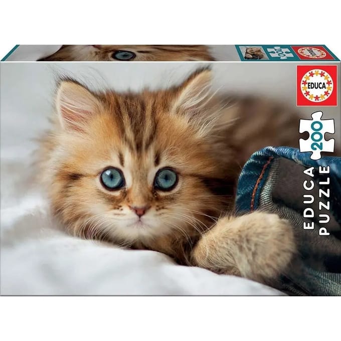 200 stukjes puzzel Educa Gatito