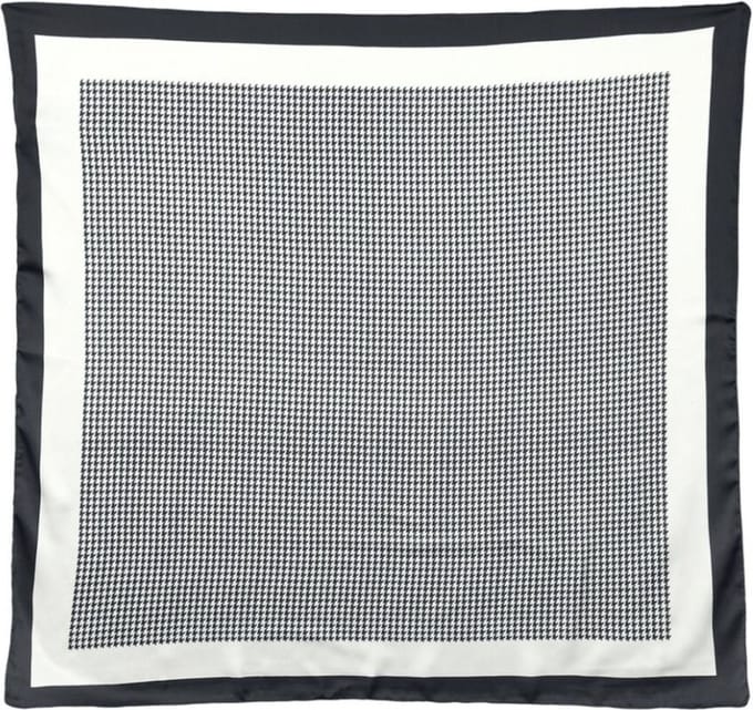Banned Calliope Sjaal Zwart Wit Houndstooth