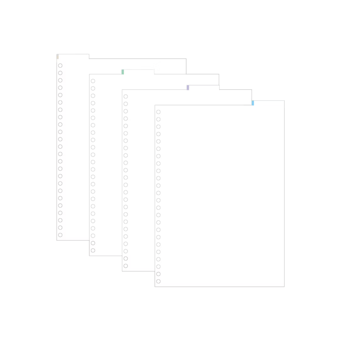 Notebook Divider Tabs - A5