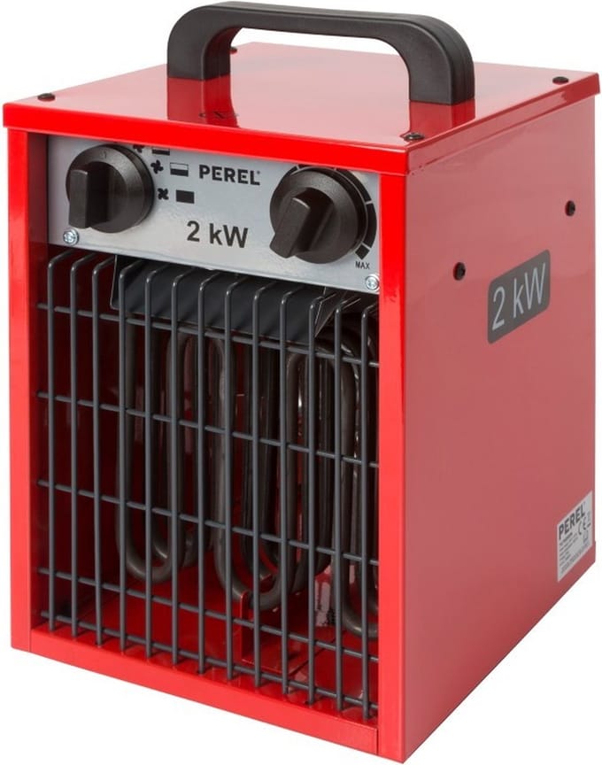 Perel Ventilatorkachel, voor binnen, 3 warmtestanden, 2000 W