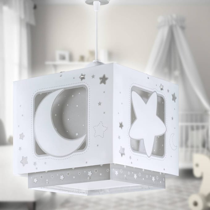 Dalber MOONLIGHT kinderkamer hanglamp, grijs, 1-lamp