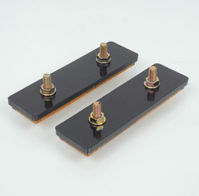 RMS-goedgekeurde oranje schroefreflector 94x27mm voor motoren Nieuw