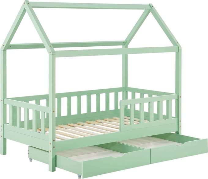 Kinderbed Marli - 90 x 200 cm - Mint - Incl. bedlades