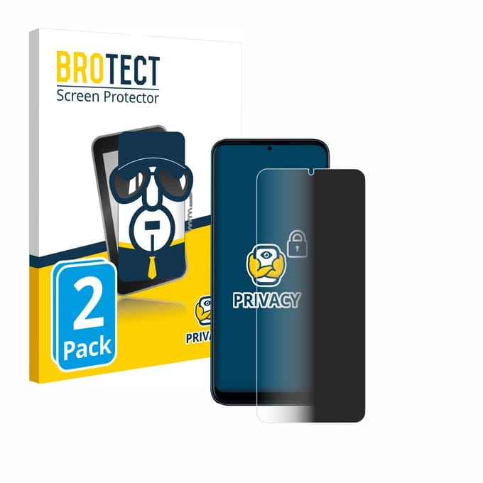 BROTECT - privacy screenprotector voor Telekom T Phone Pro - Folie Beschermfolie Blauwlichtfilter 2 Stuks