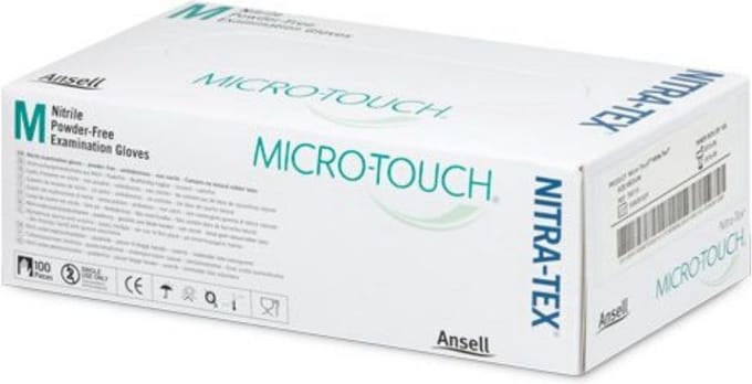 Nitril handschoen ongepoederd per 100 st -  M -