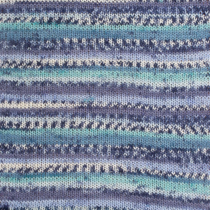 DROPS Fabel Print - 522 turkoois/blauw - Wol Garen