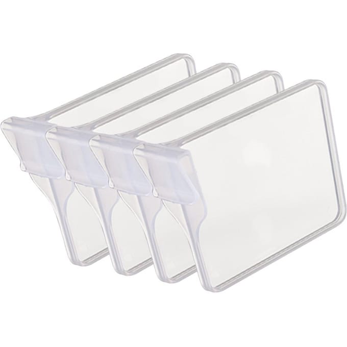4 Stuks Intrekbare Koelkastverdeler Clip Uitschuifbare Koelkast Separator Organizer L L white