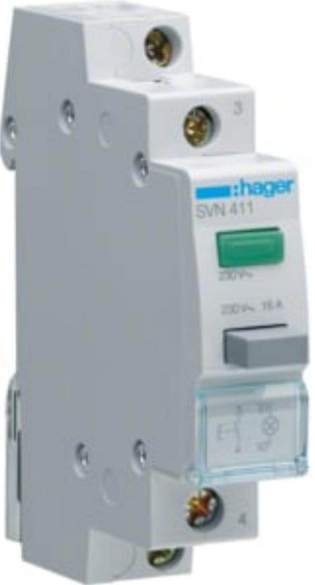Hager Signal Modules & Pushbuttons Modulaire Drukknop - SVN411 - E2KCE