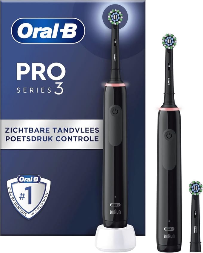Tandenborstel Pro 3 met JAS22 Black Edition - 2e Handstuk