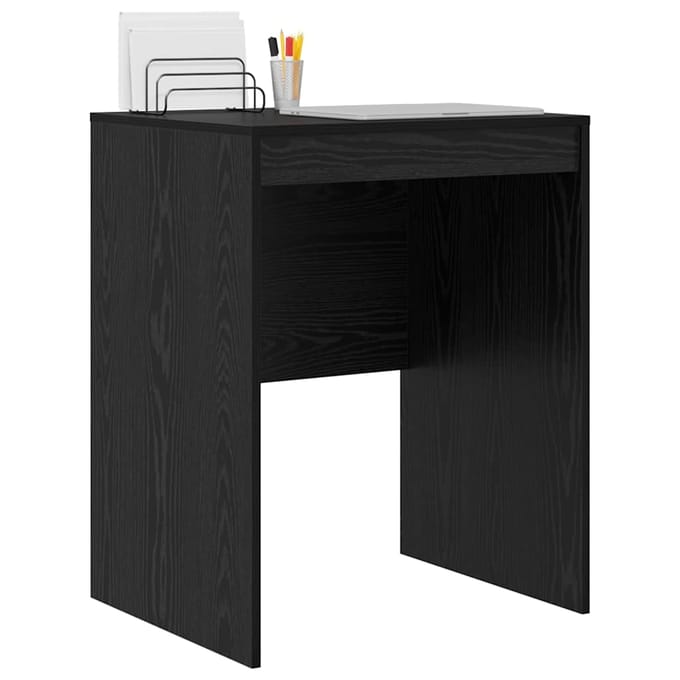 vidaXL - Bureau - Zwart - Eiken - 60 - x - 50 - x - 76 - cm