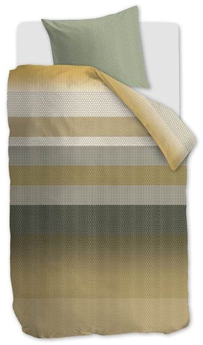 Beddinghouse Leo Dekbedovertrek - Eenpersoons - 140x200/220 cm - Green