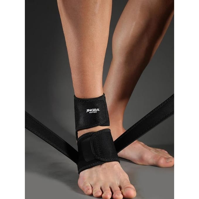 1 st. Neopreen enkelondersteuningsbrace mouw verstelbare wikkel one size 99-187 lbs zwart