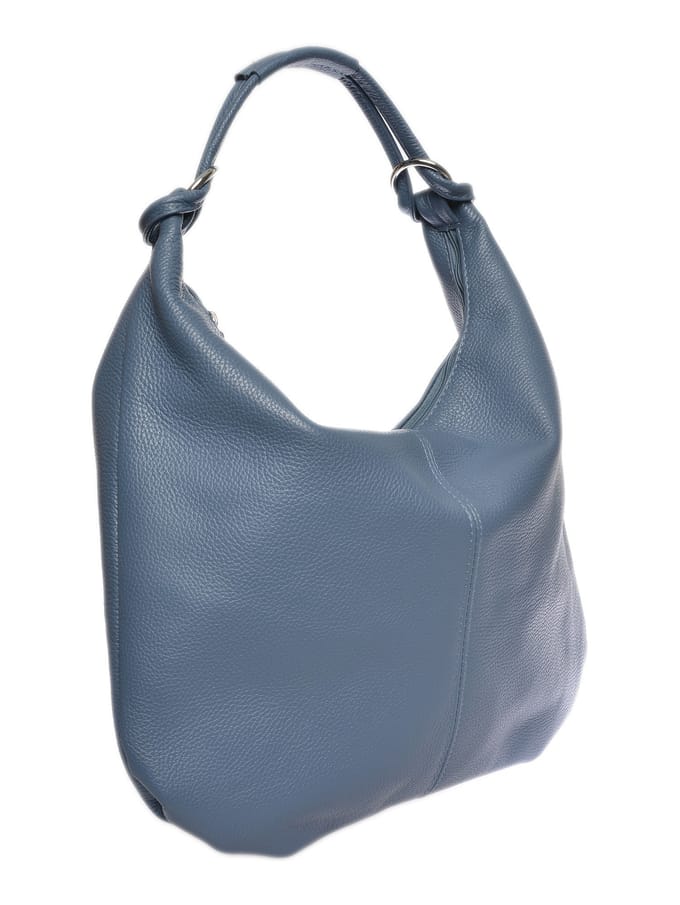 Luisa Vannini Turquoise Rundleer Tas