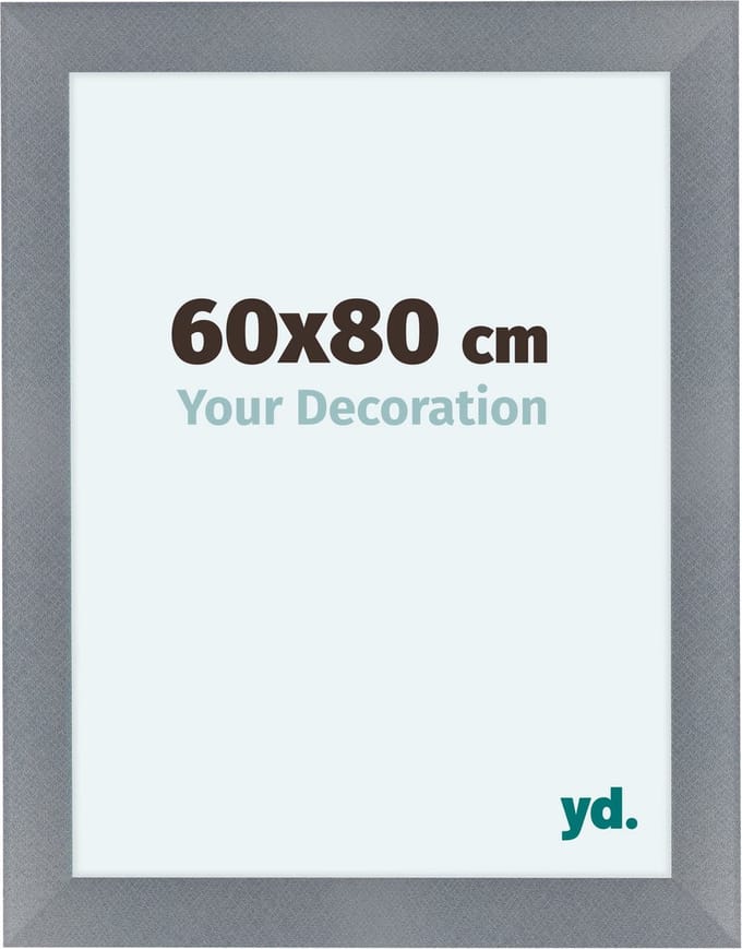 Your Decoration - Fotolijst 60x80 cm - MDF - Aluminium Geborsteld - Como