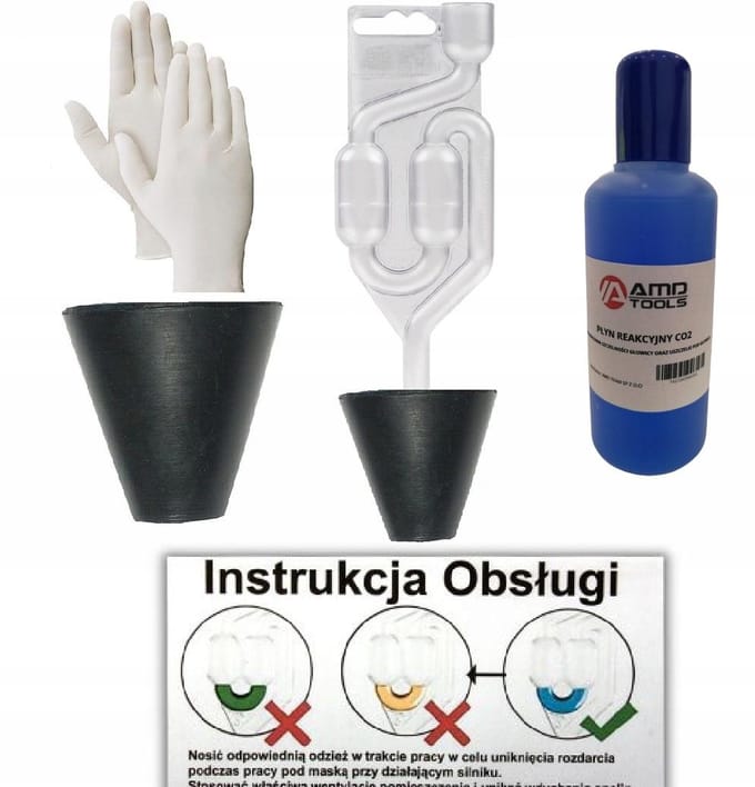 AMD Tools - Hoofdpakking Lektestset - Adapter Stožkový - 25-55mm - Inclusief Handschoenen