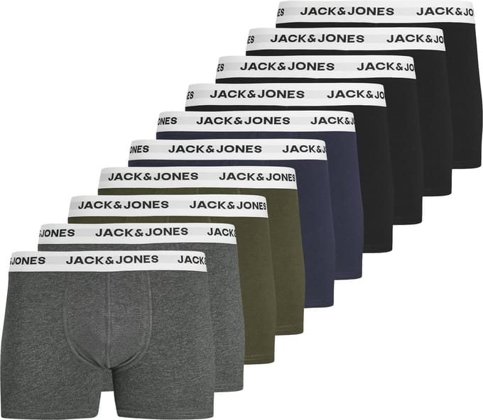 Jack&Jones Heren Jacbasic Boxershorts 10-Pack Forest Night