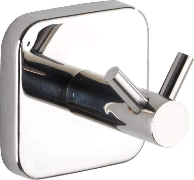 Wenko Wandhaak Duo Mezzano 5,5 X 5,5 Cm Rvs Zilver 2-delig