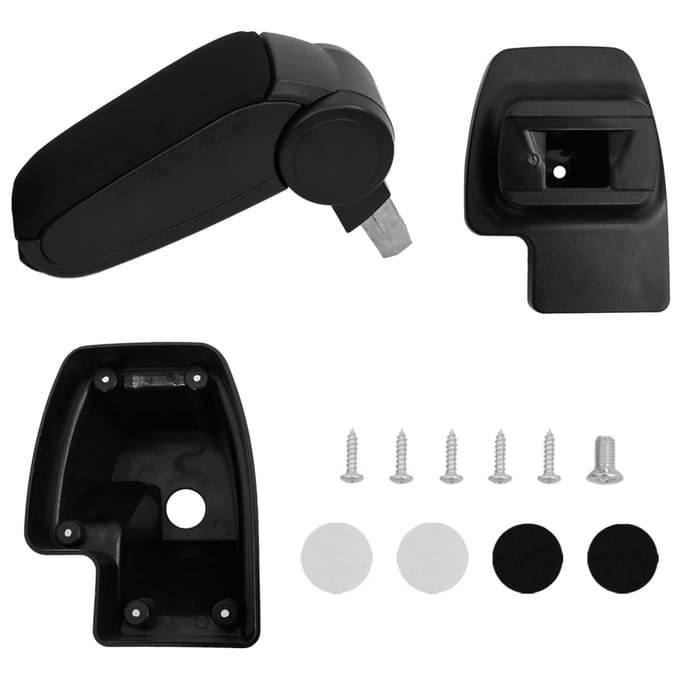 Accoudoir de voiture Noir 15 x 35 x (33 49.5) cm ABS