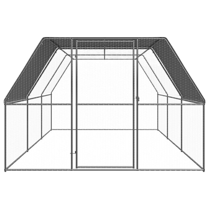 Vidaxl Buitenkooi voor Kippen, 3x6x2 m, Gegalvaniseerd Staal