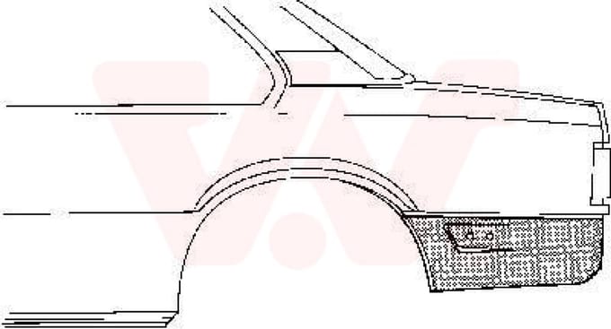 Van Wezel - ACHTER SCHERM VOOR OPEL ASCONA C 1981-1988 ARC285255VWAN