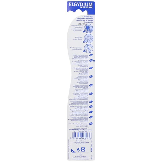 Oral Care Elgydium Diffusion Tandenborstel | Intenseif poetsen Medium 1