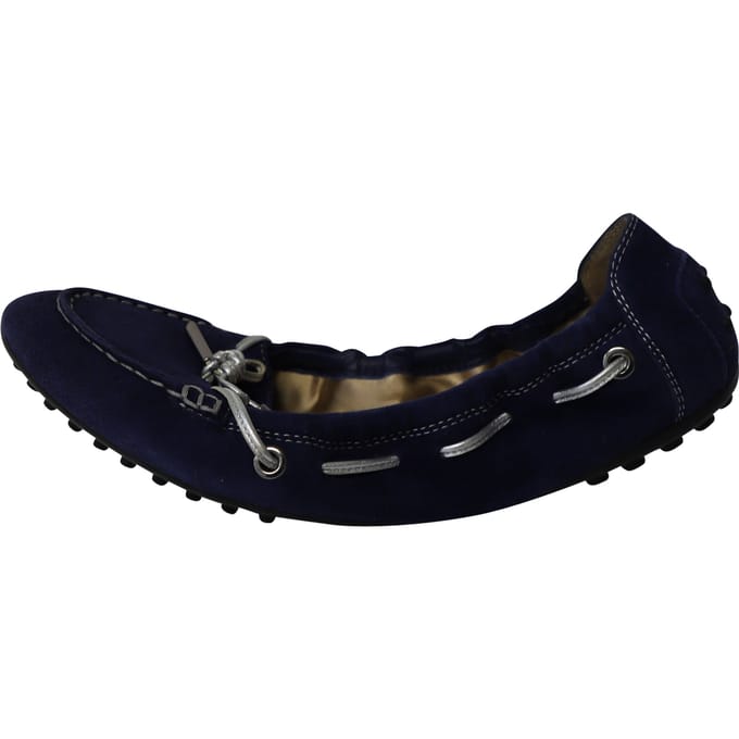 Tod's Scrunch Ballerina's in Koninklijk Blauwe Suède