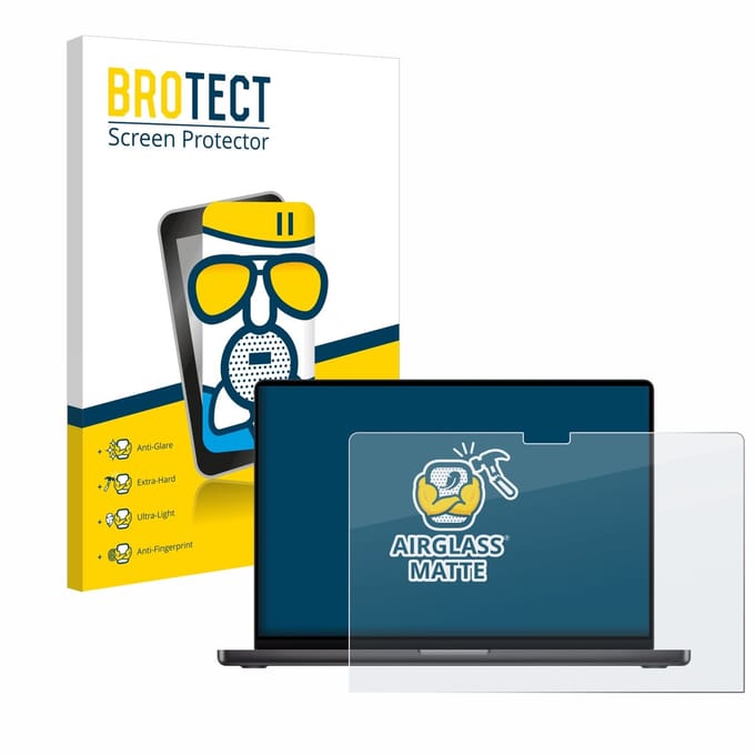 BROTECT - Screenprotector voor Apple MacBook Pro 14" M3 2023 - Folie Beschermfolie Beschermglas matte