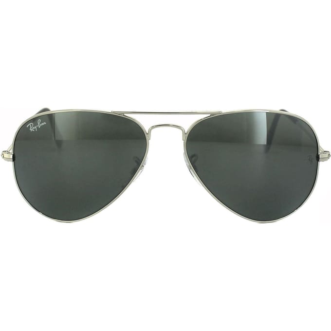 Ray-Ban Aviator unisex zilveren grijze spiegel zonnebril