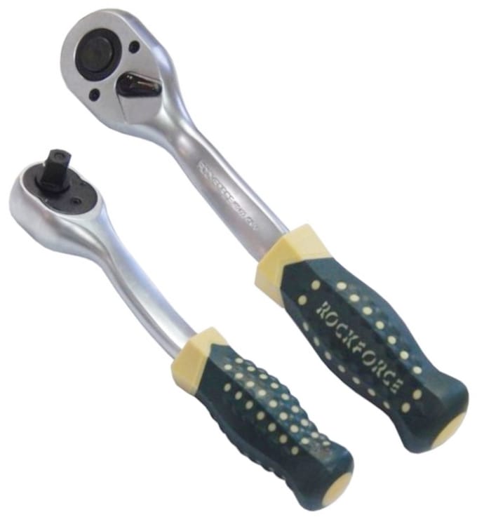 Rockforce Grzechotka - Versterkte Gebogen - 1/2" - 260mm - Ergonomische Handgreep