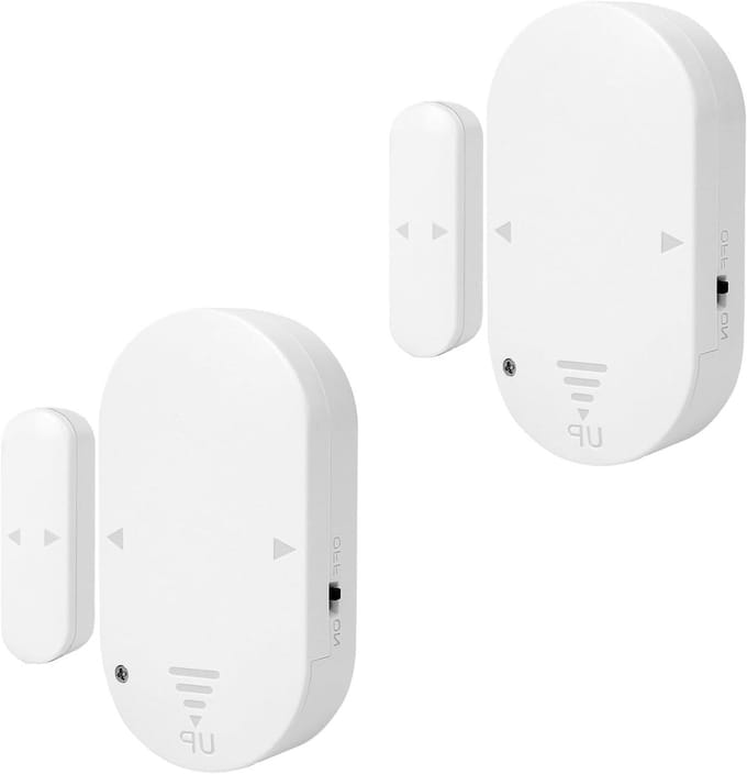 Deuralarm met Sirene - Raamalarm Sensor - Huis Beveiligen - Trillingssensor - 2 Pakken - Wit