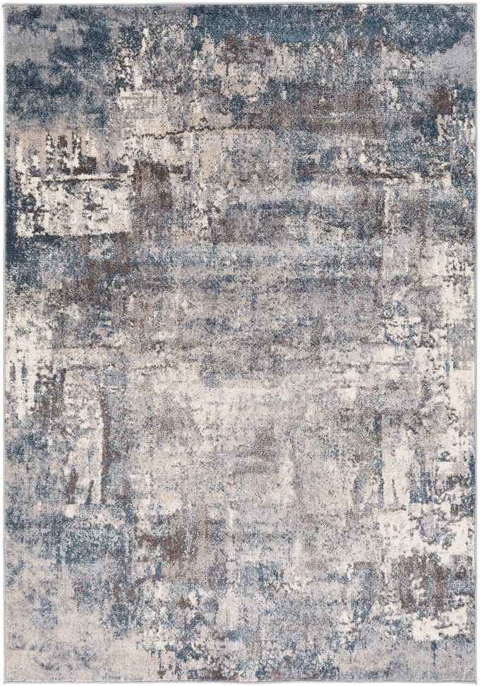 SURYA Noa vloerkleed modern abstract blauw