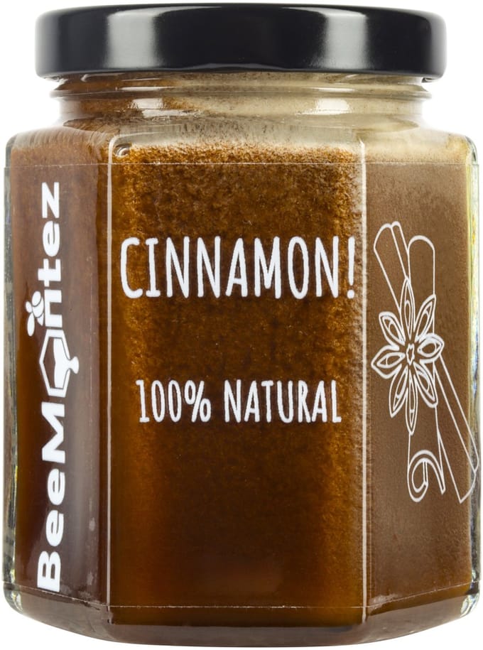 BeeMontez CINNAMON! - Pure honing met kaneel - 100% Natural