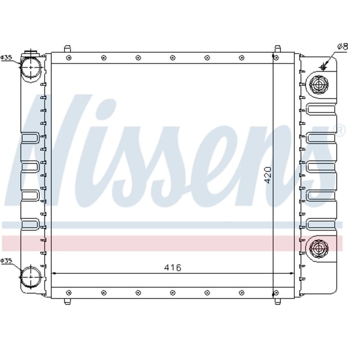 Radiator, motorkoeling NISSENS 64328