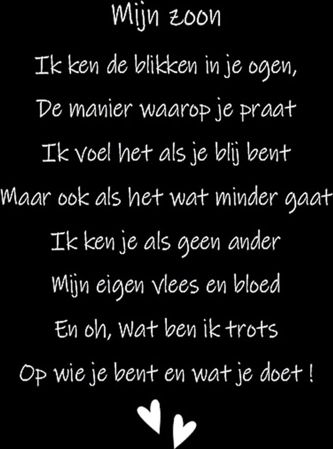 Houten tekstbordje Mijn Zoon - cadeau zoon - cadeau kerst - cadeau sinterklaas