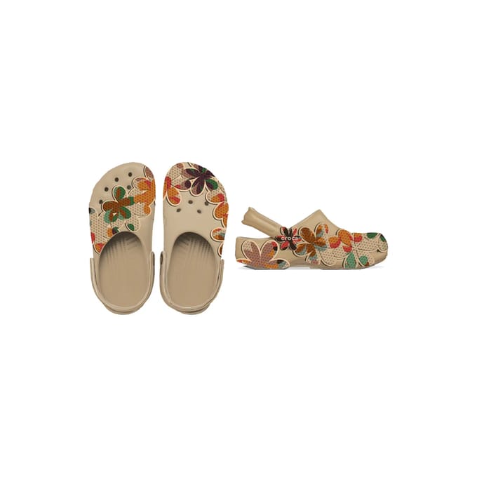 Crocs Classic Summer Beaded Klompen Beige EU 41-42