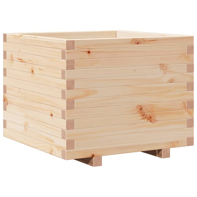 vidaXL Plantenbak 60x60x49,5 cm massief grenenhout