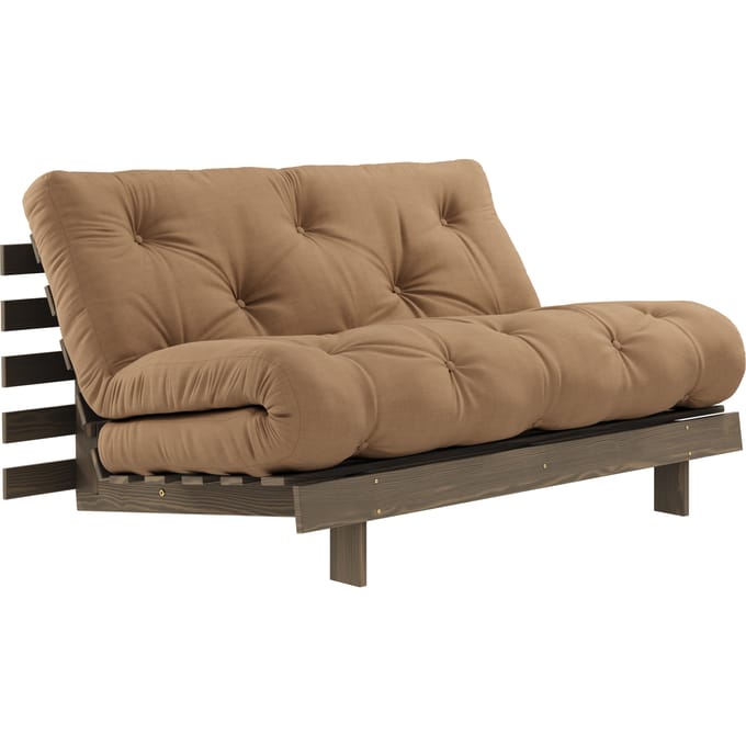 Karup Slaapbank Roots 140 - 755 Mocca - 106 carob brown lacquered