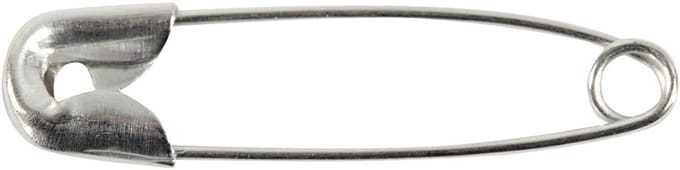 Veiligheidsspelden, L: 22 mm, dikte 0,6 mm, zilver, 100 stuk/ 1 doos