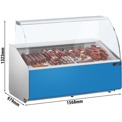 GGM Gastro Kühltheke - 1600mm - Frontblende Hellblau