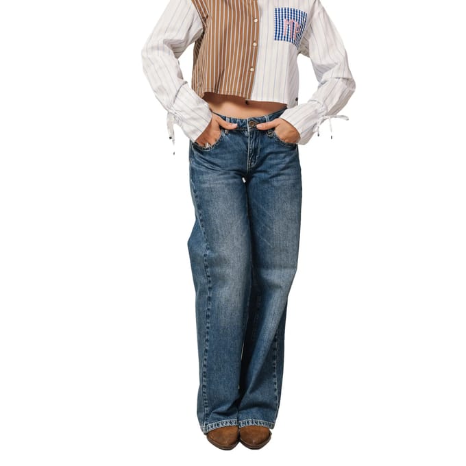 Vrouwen wide leg jeans Freeman T Porter Agatha