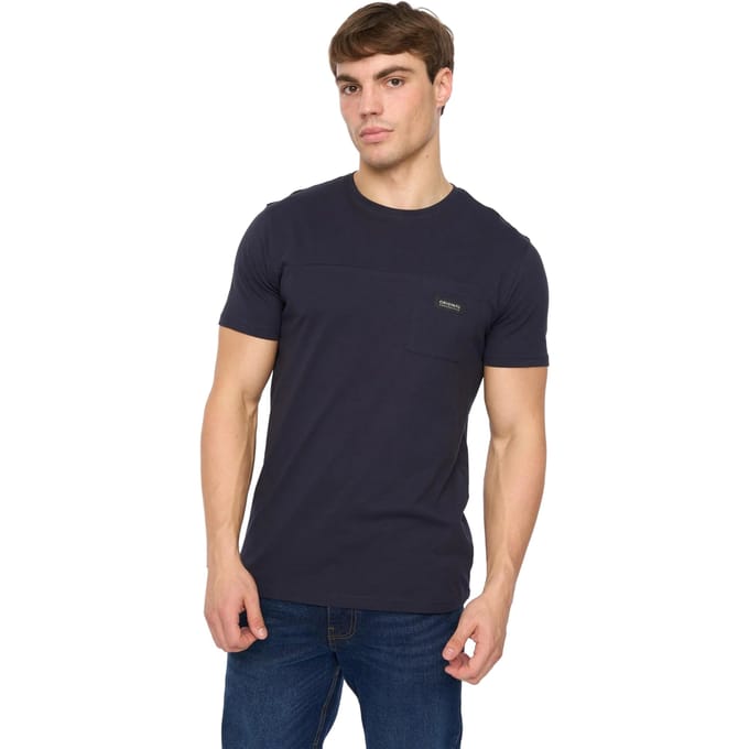 Crosshatch Heren Carritore T-Shirt (Marineblauw)