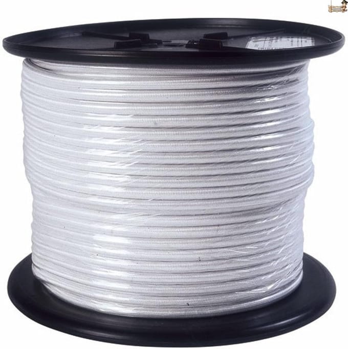 Elastisch touw - Bungeekoord - Transport bevestigen - Hoge weerbestendigheid - 20 meter - Wit