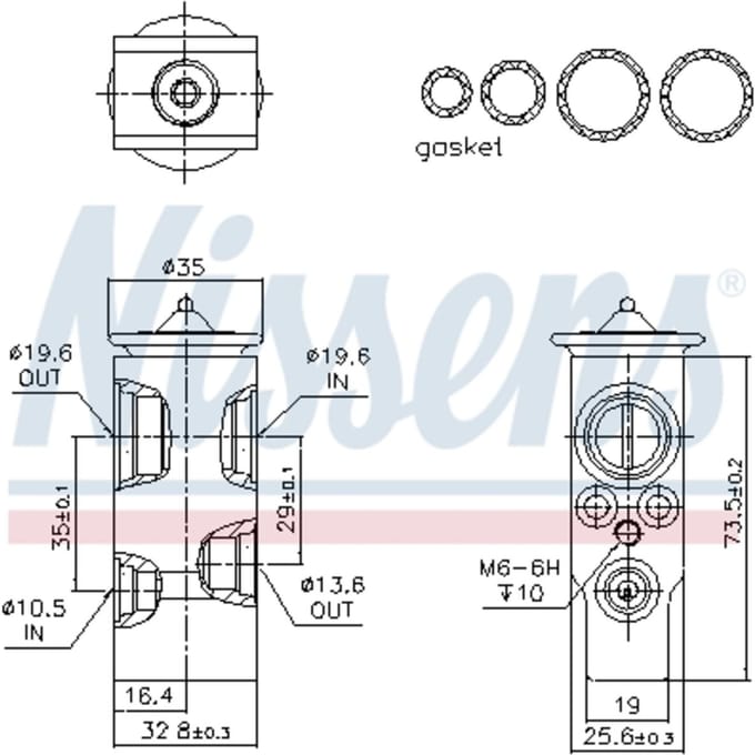 Airco ventiel NISSENS 999397