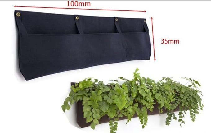 Horizontale plantenzak 1 mtr