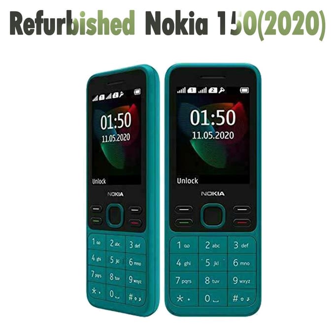 Gereviseerde Nokia Originele Nokia 150(2020) Dual Sim Mobiele Telefoon Met 2 SIM SimpLe Set rood