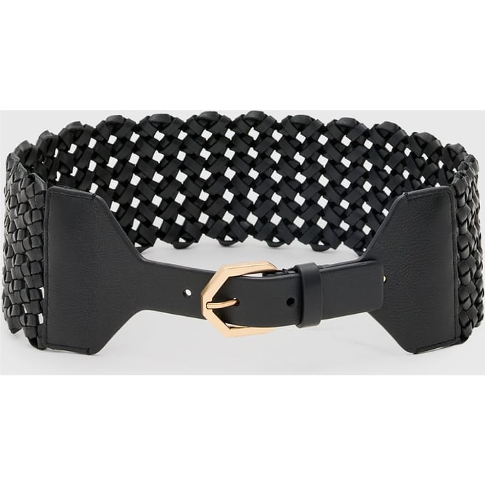 AllSaints Mathilde Waist Belt Black/warm Brass Größe: XS | Gürtel Outlet | Damen | Schwarz